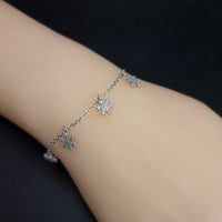 Thumbnail for Clear Stones Snow Flakes Bracelet