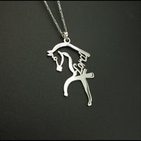 Thumbnail for 925 Silver Horse With Name Car Hanging
