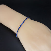 Thumbnail for Blue Zircon Stones Tennis Bracelet