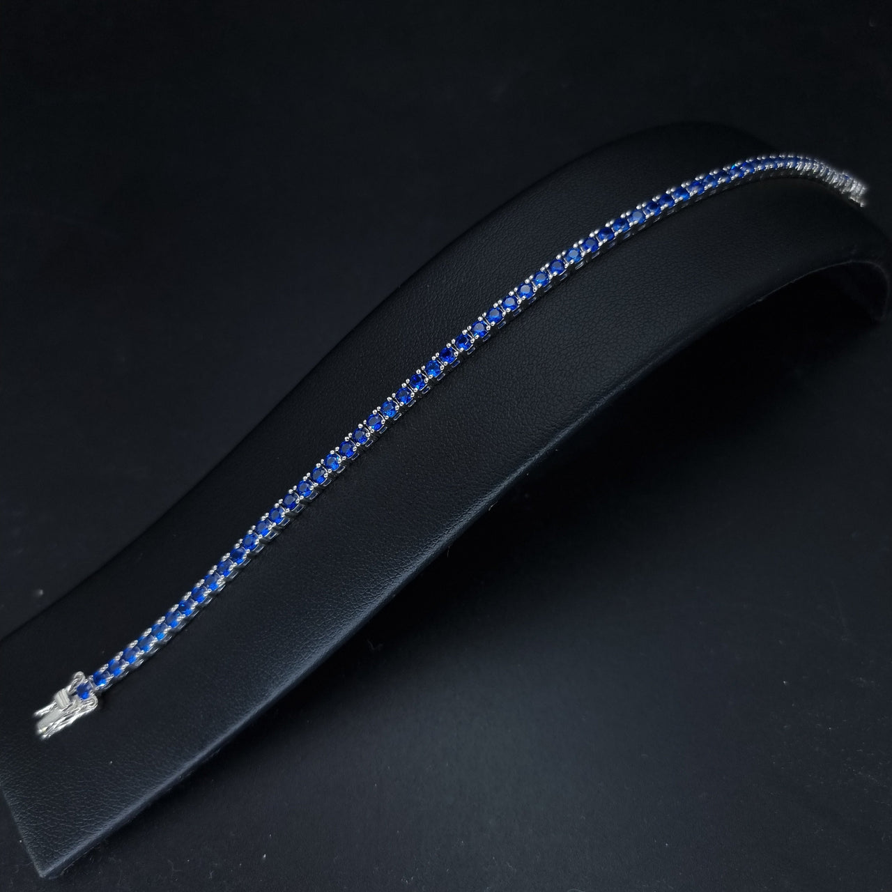 Blue Zircon Stones Tennis Bracelet