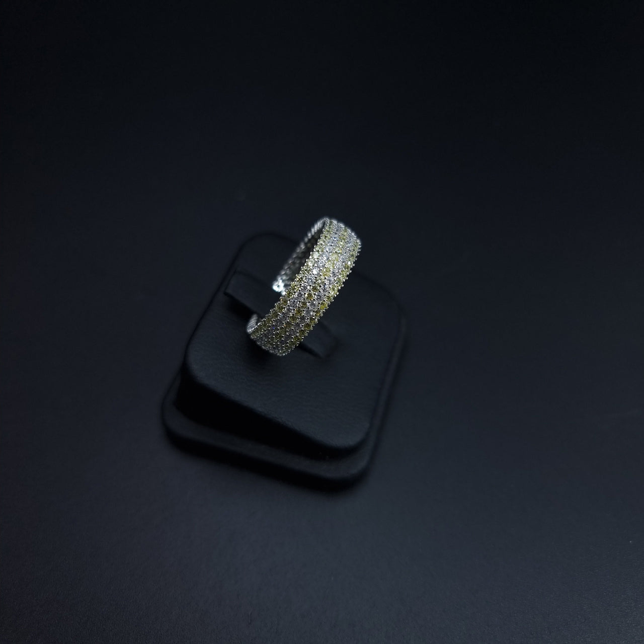 Clear And Yellow Stones Ring