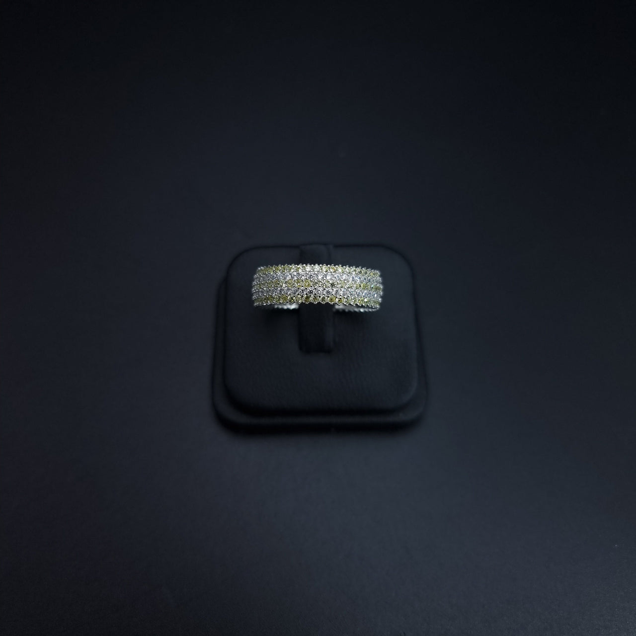 Clear And Yellow Stones Ring