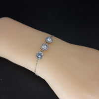 Thumbnail for Clear Circular Zircon Stones Bracelet