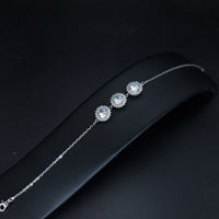 Thumbnail for Clear Circular Zircon Stones Bracelet
