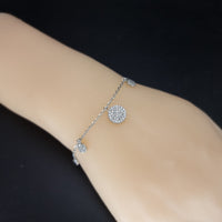 Thumbnail for Clear Stones Circular Charms Braclet