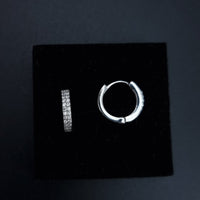 Thumbnail for Clear Stones Hoop Earring SLPER0157