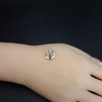 Thumbnail for Clear Stones Hoop Earring SLPER0157