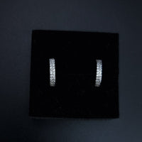 Thumbnail for Clear Stones Hoop Earring SLPER0157