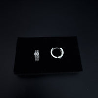 Thumbnail for Clear Stones Hoop Earring SLPER0159