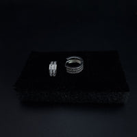 Thumbnail for Clear Stones Hoop Earring SLPER0159