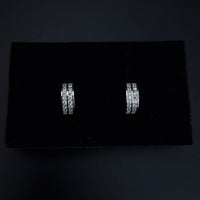 Thumbnail for Clear Stones Hoop Earring SLPER0159