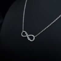 Thumbnail for Clear Stones Infinity Necklace SLPNK0277