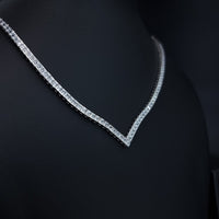 Thumbnail for Clear Stones Tennis Necklace