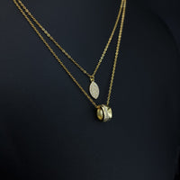 Thumbnail for Gold Plated Double Layer Necklace