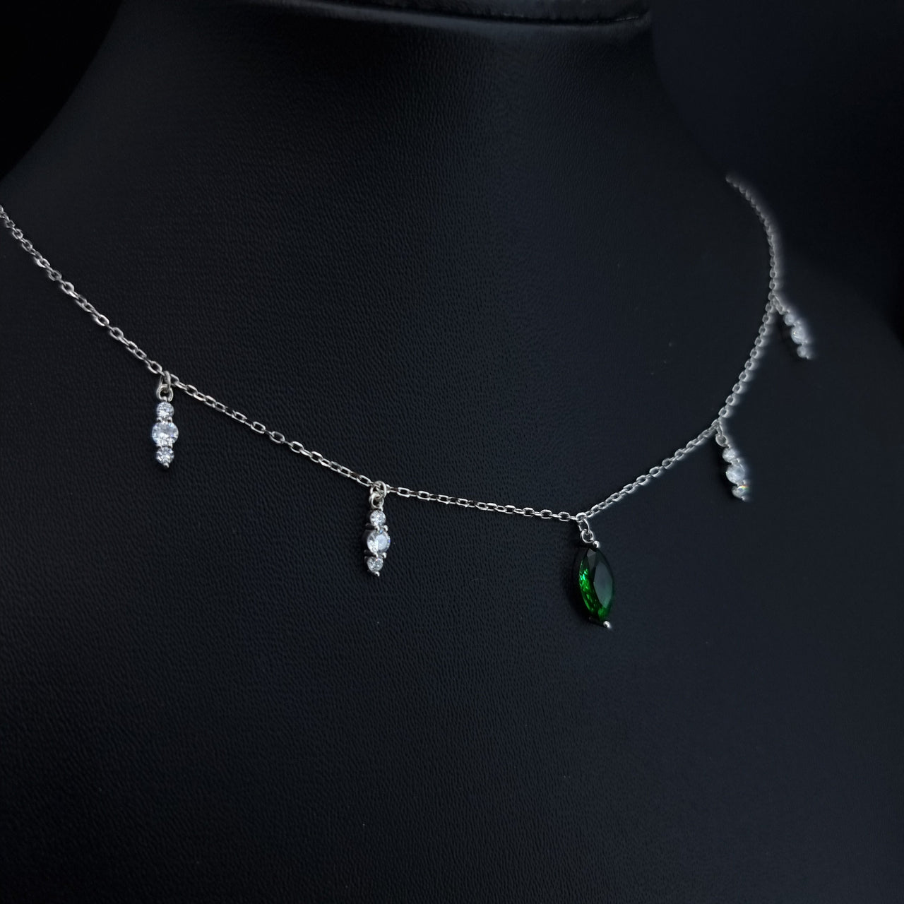 Green Zircon Stones Chocker