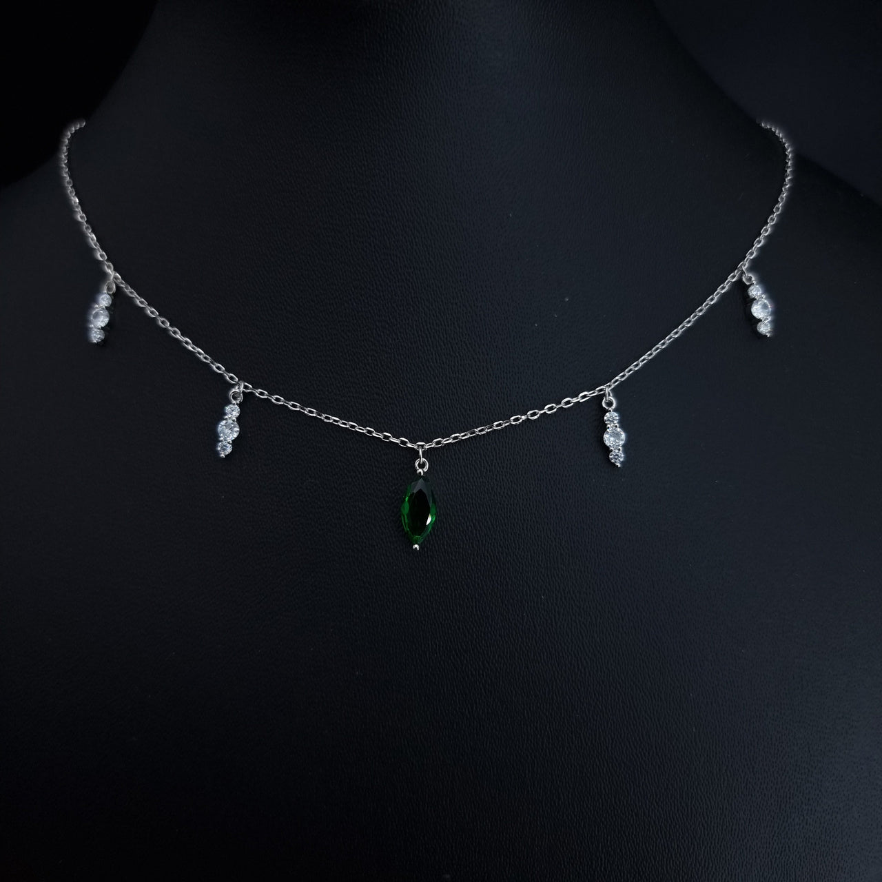 Green Zircon Stones Chocker