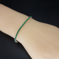 Thumbnail for Green Zircon Stones Tennis Bracelet