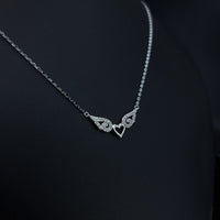 Thumbnail for Heart And Flying Wings Necklace