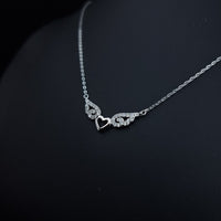 Thumbnail for Heart And Flying Wings Necklace
