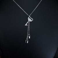 Thumbnail for Heart Key And Lock Necklace