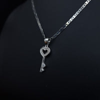 Thumbnail for Heart Key Necklace