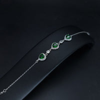 Thumbnail for Heart Shape Green Zircon Stones Bracelet