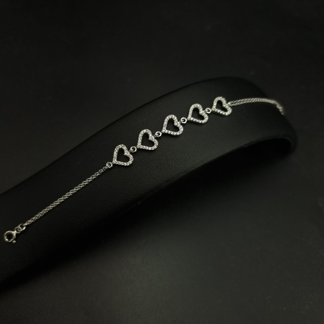 Hearts Double Chain Bracelet