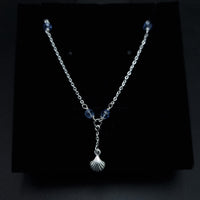 Thumbnail for Sea Shell And Light Blue Beads Anklet SLPAK0077
