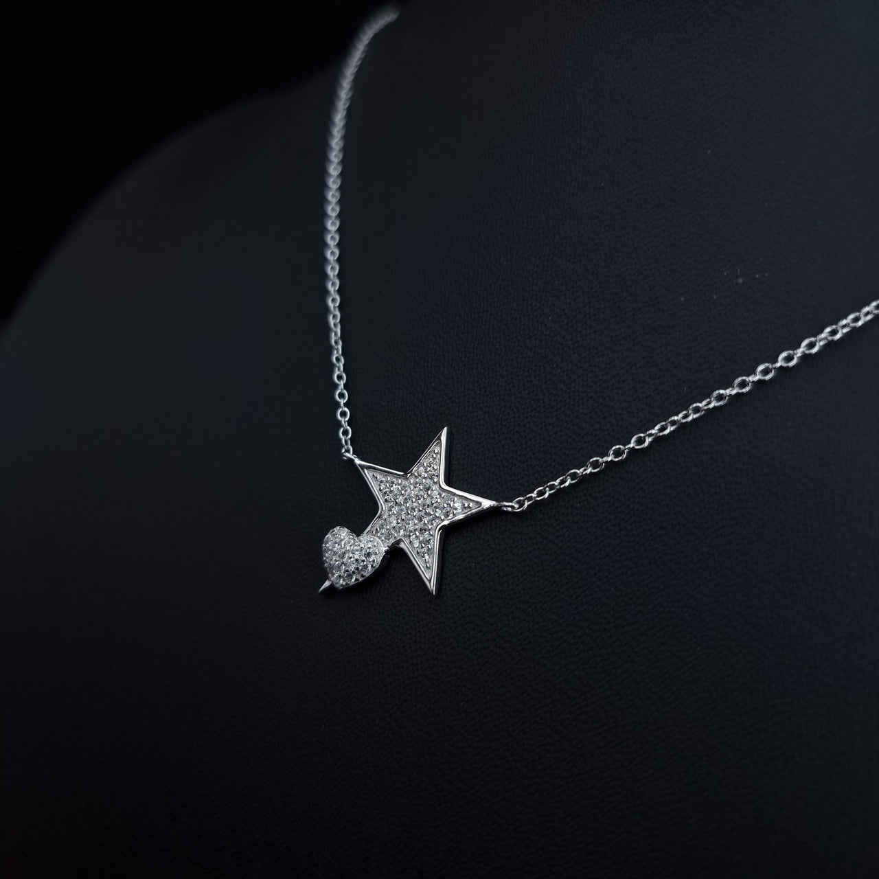 Star And Heart Necklace