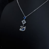 Thumbnail for Swan Blue Stones Necklace