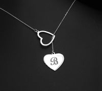 Thumbnail for 925 Silver - Personalised Sliding Hearts Necklace