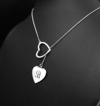 Thumbnail for 925 Silver - Personalised Sliding Hearts Necklace