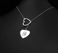 Thumbnail for 925 Silver - Personalised Sliding Hearts Necklace