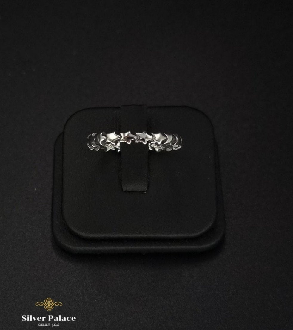 Stars line finger ring