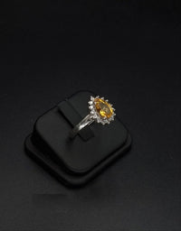 Thumbnail for Drop Shape Natural Citrine Stone Ring