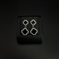 Thumbnail for Black 4 Leaves Flower Set