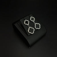 Thumbnail for Black 4 Leaves Flower Set