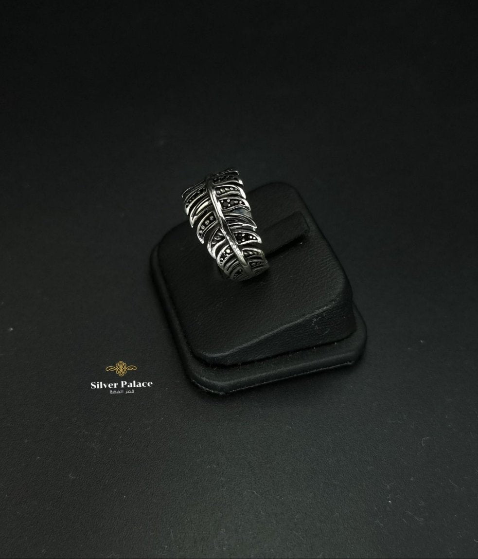 Feather Wide Ring