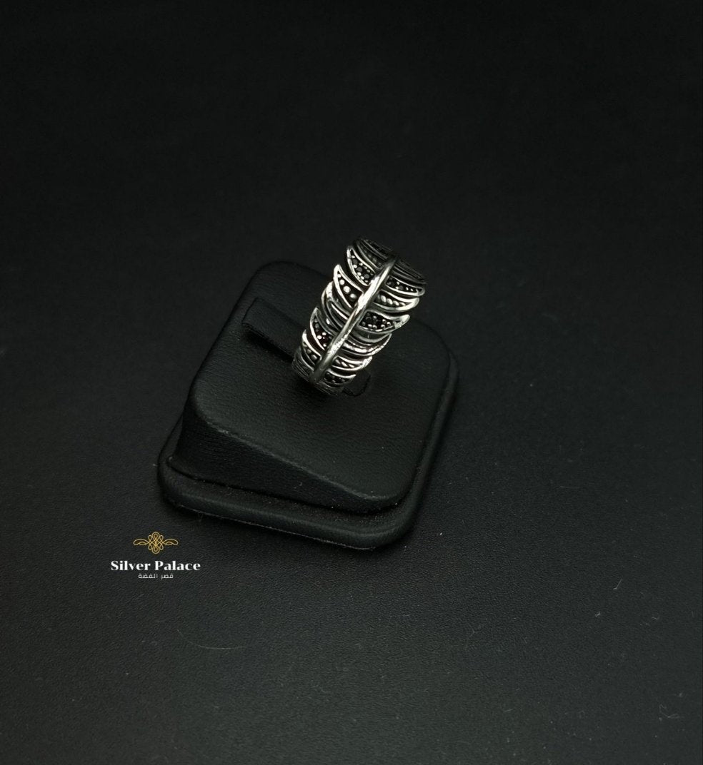 Feather Wide Ring