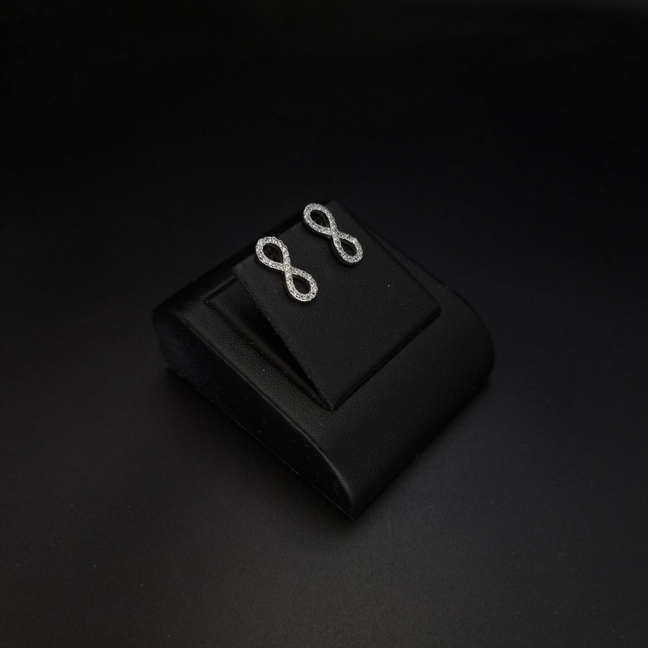 Infinty Clear Stones Stud Earring