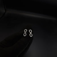 Thumbnail for Infinty Clear Stones Stud Earring
