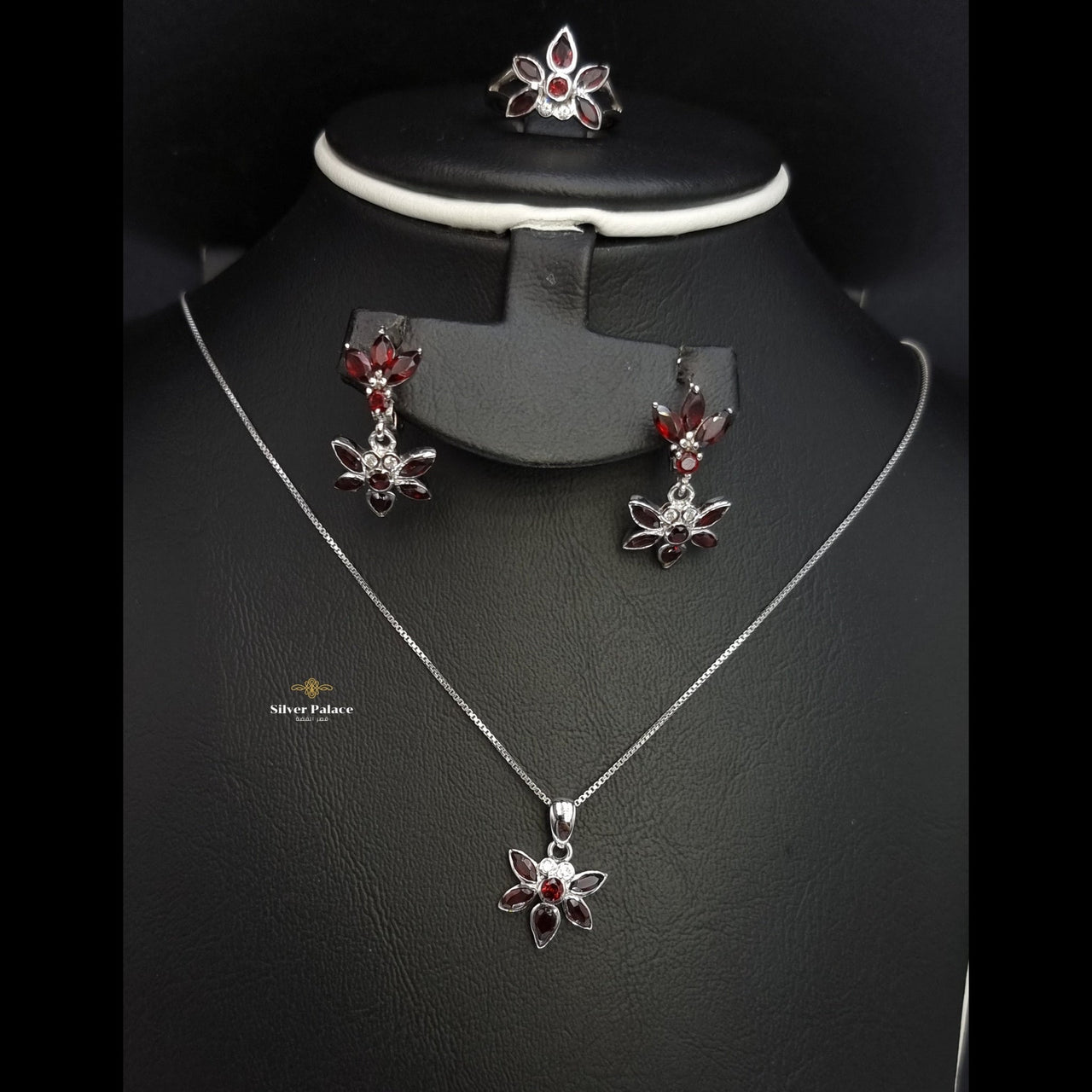 Natural Garnet Stones Set