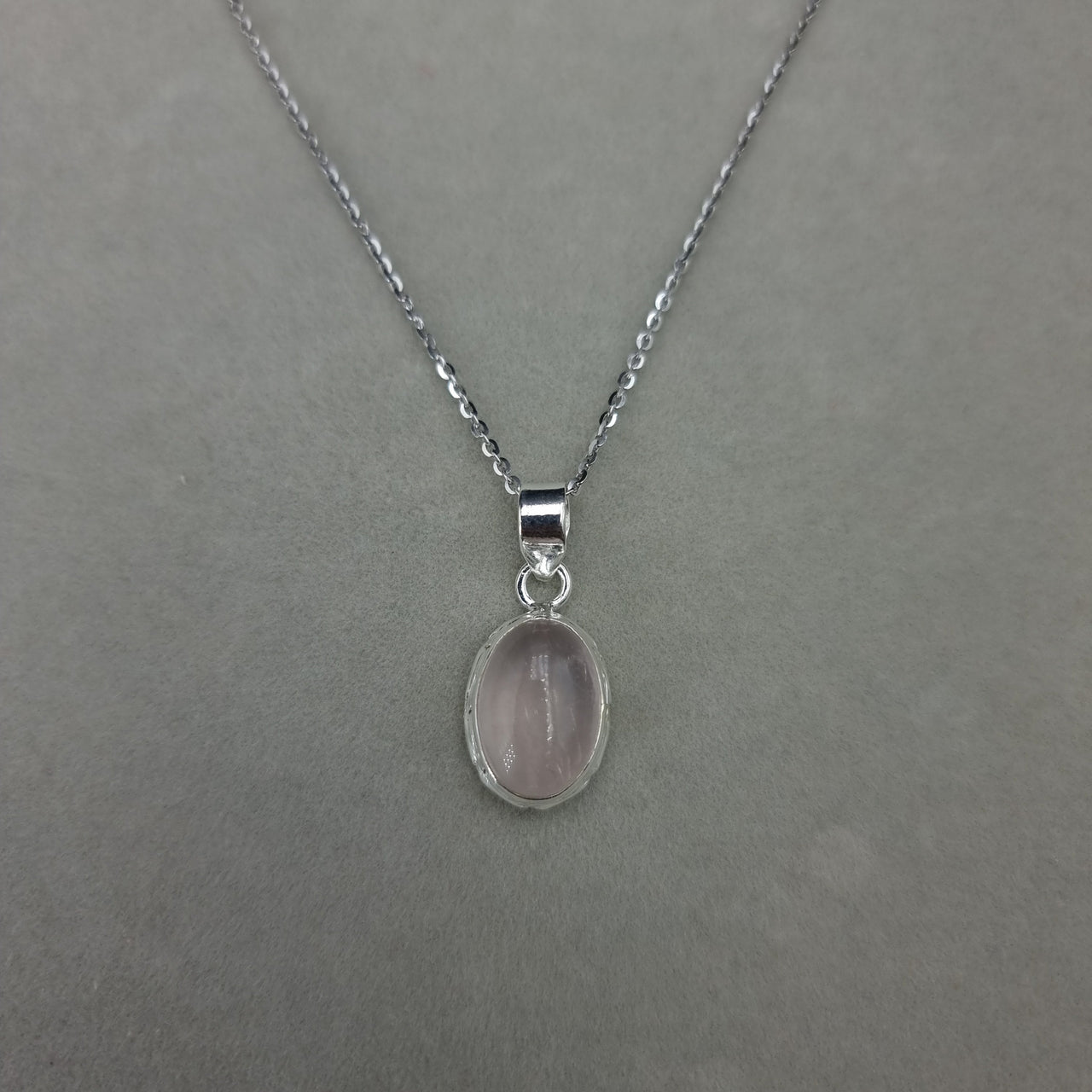 Natural Rose Quartz Stones Half Set