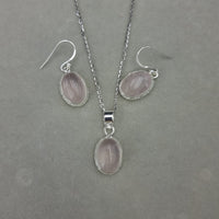 Thumbnail for Natural Rose Quartz Stones Half Set