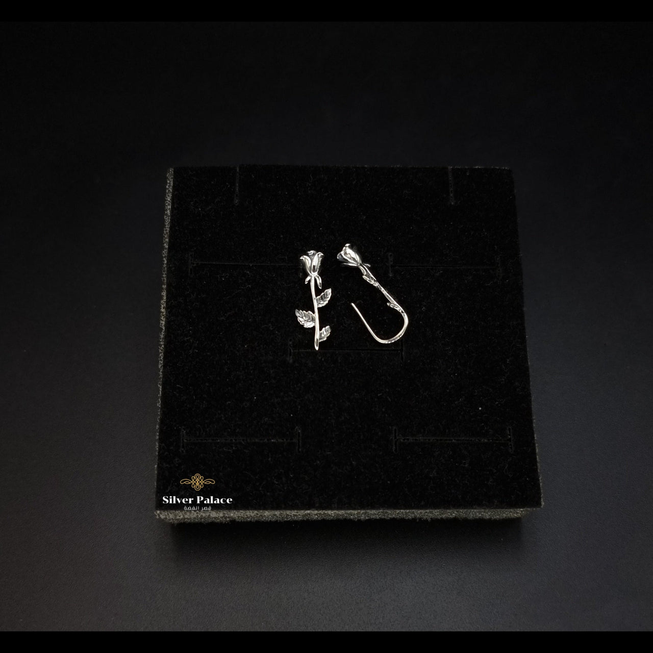 Rose Flower Long Earrings