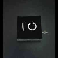 Thumbnail for Trendy silver hoop earrings