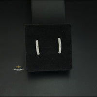Thumbnail for Trendy silver hoop earrings