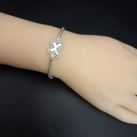 Thumbnail for White Shell Butterfly Tennis Bracelet