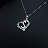 Thumbnail for Letter S Heart Necklace