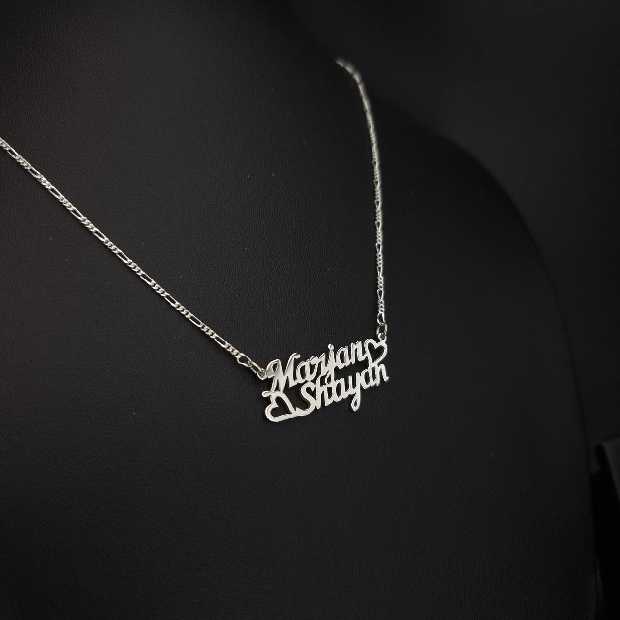 925 Silver Customized 2 Names Necklace